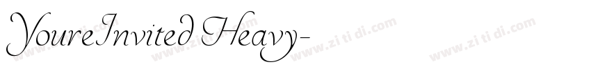 YoureInvited Heavy字体转换
